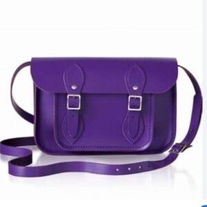 The Cambridge Satchel Company purple leather bag